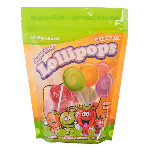 Xyloburst, Sugar-Free Lollipops with Xylitol, Assorted 50 Piece Xyloburst