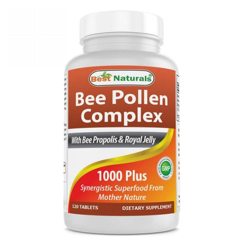 Best Naturals, Bee Pollen Complex, 1000 mg, 120 Tabs Best Naturals