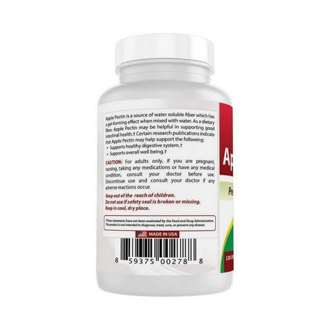 Best Naturals, Apple Pectin, 700 mg, 120 Caps Best Naturals