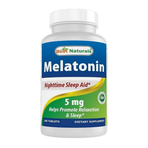 Best Naturals, Melatonin, 5 mg, 180 Tabs Best Naturals