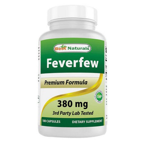 Best Naturals, Feverfew, 380 mg, 180 Caps Best Naturals