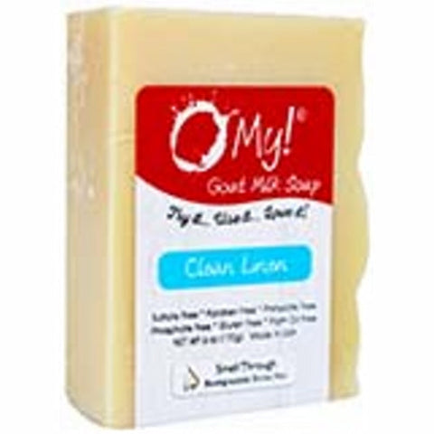 O MY!, Goat Milk Soap Bar, Clean Linen 6 Oz O MY!