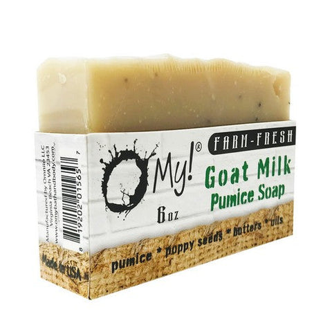 O MY!, Goat Milk Pumice Soap Bar, Green Machin 6 Oz O MY!