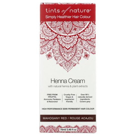 Tints of Nature, Henna Cream, Mahogany Red 2.46 Oz Tints of Nature