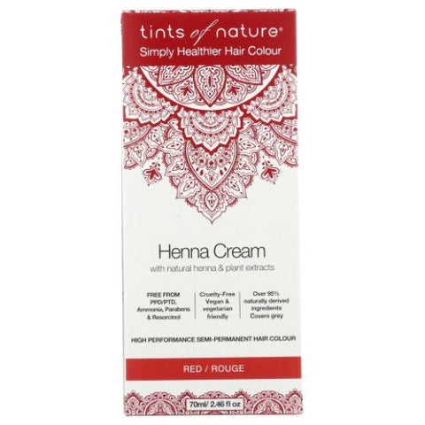 Tints of Nature, Henna Cream, Red 2.46 Oz Tints of Nature