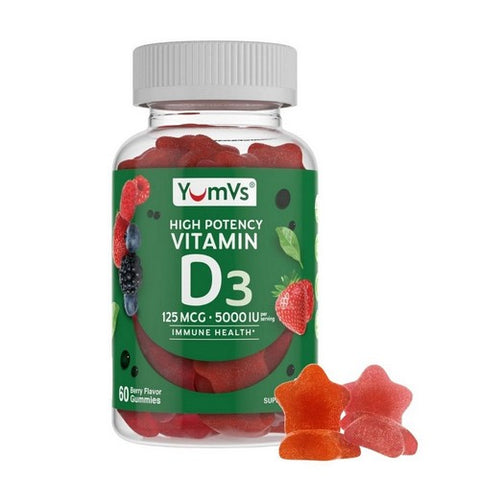 Yum-V's, Complete Vitamin D Jellies, 5000 IU, 60 Chewables Yum-V's