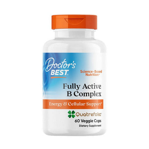 Doctors Best, Fully Active B Complex with Quatrefolic, 60 Veggie Caps Doctors Best
