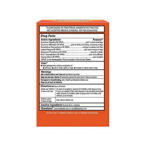 Hylands, Leg Cramps, 50 Quick Dissolving Tabs Hylands