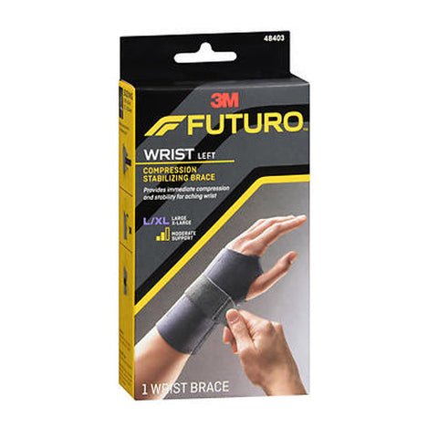 Futuro, Compression Stabilizing Wrist Brace Left Moderate Support, 1 Each Futuro