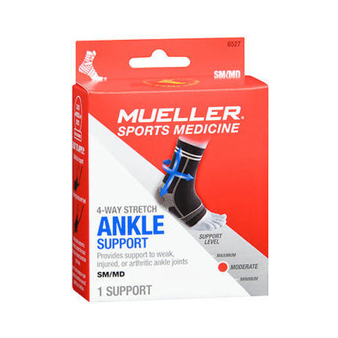 Mueller, Sports Medicine 4-Way Stretch Ankle Support Moderate Small Medium, 1 Each Mueller