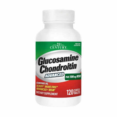 21st Century, Glucosamine Chondroitin Advanced, 120 Tabs 21st Century