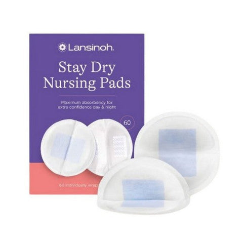 Lansinoh Laboratories, Lansinoh Stay Dry Nursing Pads Medium, 60 Each Lansinoh Laboratories