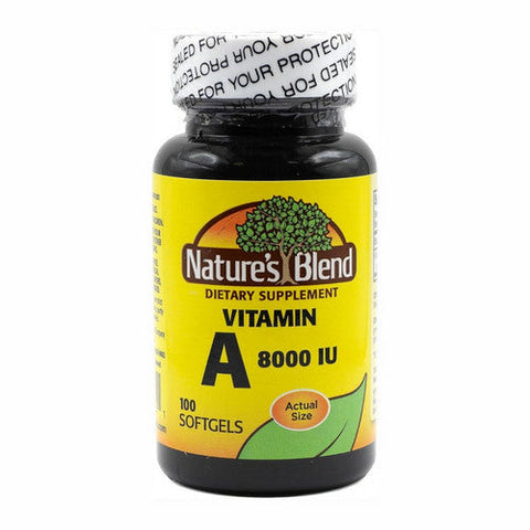 Nature's Blend, Vitamin A, 8000 IU, 100 Softgels Nature's Blend