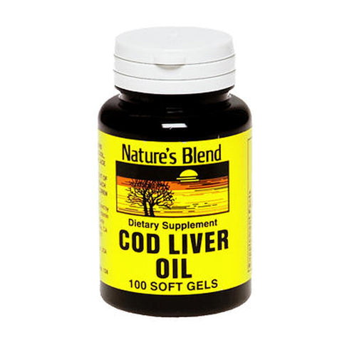 Nature's Blend, Nature'S Blend Cod Liver Oil Softgels, 100 Caps Nature's Blend