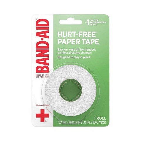 Band-Aid, Hurt-Free Paper Tape 1 Inch X 10 Yard, 1Each Band-Aid