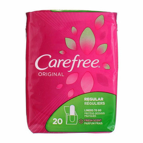 Carefree, Original Liners to Go Regular Fresh Scent, 20 Each Carefree