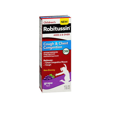 Robitussin, Children'S Cough And Chest Congestion, 4 Oz Robitussin