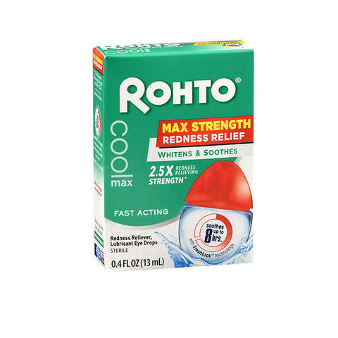 Rohto, Cooling Eye Drops Maximum Redness, 0.4 Oz Rohto