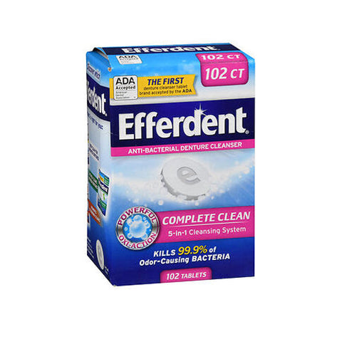 Efferdent, Complete Clean Anti-Bacterial, 102 Tabs Efferdent