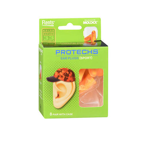 Flents, Protechs Reusable Sport Ear Plugs, 8 Each Flents