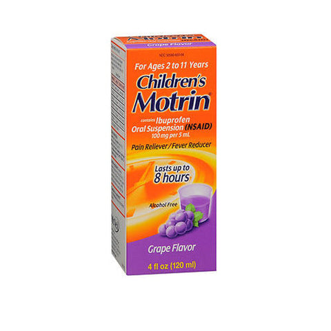 Motrin, Children's Oral Suspension Grape Flavor, 4 Oz Motrin