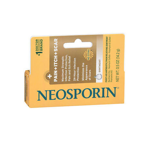 Neosporin, Plus Pain + Itch + Scar Ointment, 0.5 Oz Neosporin