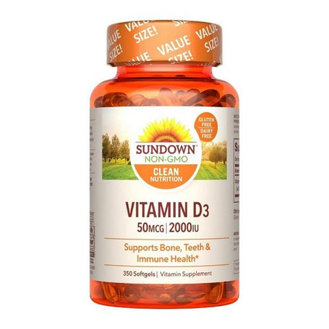 Sundown Naturals, Vitamin D3, 5000 IU, 350 Softgels Sundown Naturals