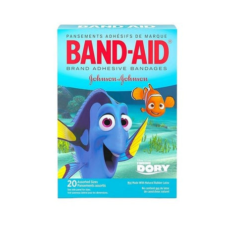 Band-Aid, Brand Adhesive Bandages Finding Dory Assorted Sizes, 20 Each Band-Aid