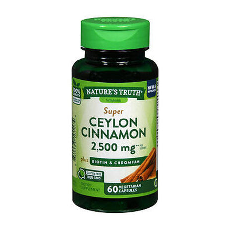 Nature's Truth, Super Cinnamon Plus Biotin & Chromium Quick Release Capsules, 60 Caps Nature's Truth