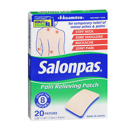 Salonpas, Pain Relieving Patches, 20 Each Salonpas