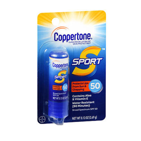 Coppertone, Sport Sunscreen Lip Balm Skin Protectant Spf 50, 0.13 Oz Coppertone