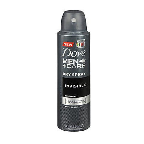 Axe, Dove Men+Care Antiperspirant Dry Spray Invisible, 3.8 Oz Dove