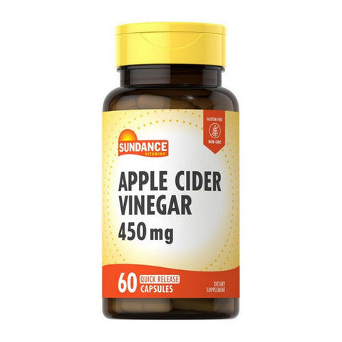 Sundance, Apple Cider Vinegar Quick Release Capsules, 450 mg, 60 Caps Sundance