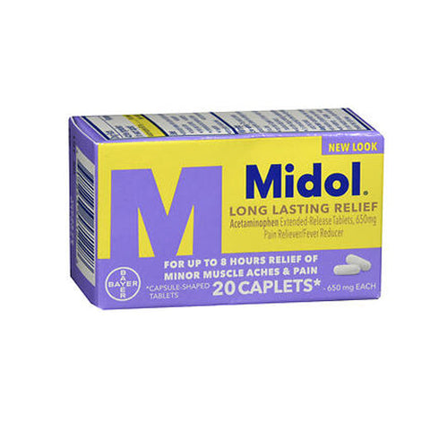 Midol, Long Lasting Relief Caplets, 20 Caps Midol