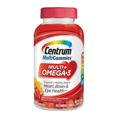 Centrum, Omega 3 Multi Gummies Multivitamins, 100 Each Centrum