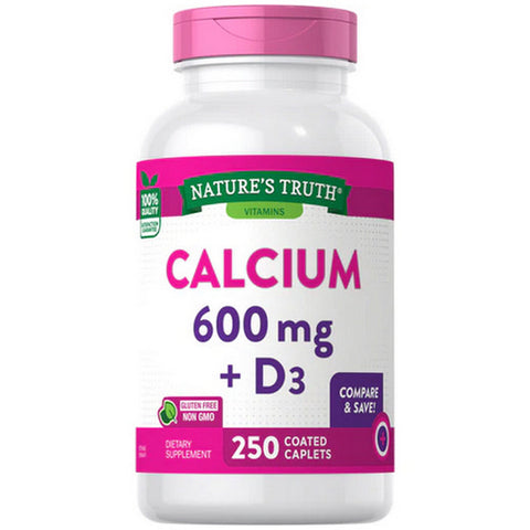 Nature's Truth, Calcium + D3 Caplets, 600 Mg, 250 Tabs Nature's Truth