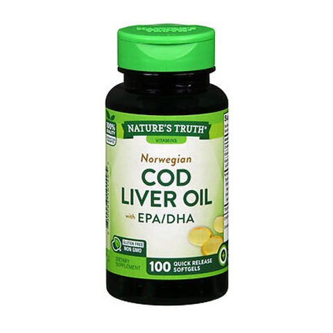 Nature's Truth, Norwegian Cod Liver Oil, 100 Caps Nature's Truth