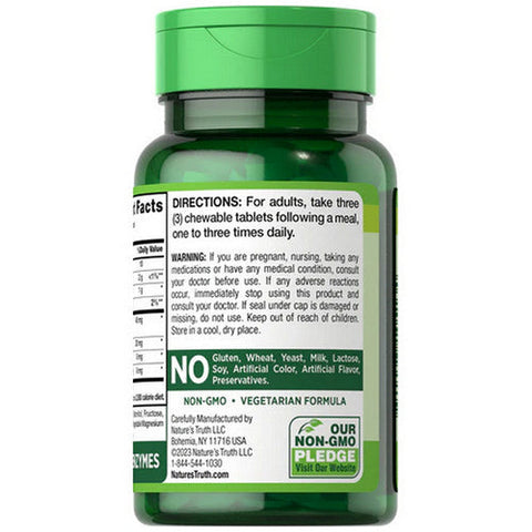 Nature's Truth, Papaya Enzyme Chewable Tablets Natural Tropical, 120 Tabs Nature's Truth