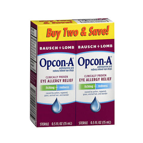 Bausch + Lomb, Opcon-A Eye Allergy Relief Drops, 1 Oz Bausch + Lomb