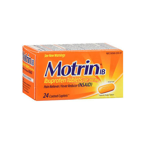 Motrin, Ib Ibuprofen Coated Caplets, 24 Tabs Motrin