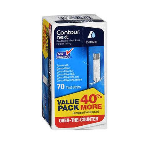 Contour, Blood Glucose Test Strips, 70 Each Contour