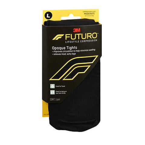 Futuro, Lifestyle Compression Opaque Tights Moderate Large, 1 Each Futuro