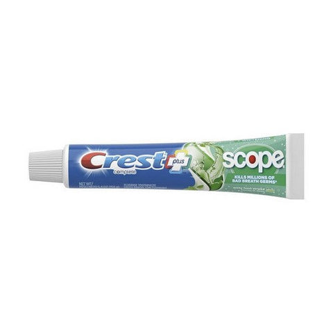 Crest, Complete Multi-Benefit Whitening + Scope Fluoride Toothpaste Minty Fresh Striped, 5.4 Oz Crest