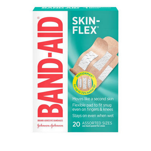 Band-Aid, Skin-Flex Bandages Assorted Sizes, 20 Each Band-Aid