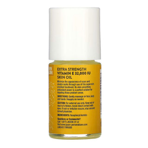 Jason Natural Products, Extra Strength Vitamin E Oil, 32000 IU, w/Wand 1.1 Fl Oz