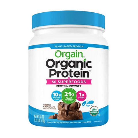 Orgain, Organic Protein Powder Plus 50 Superfoods Creamy Chocolate Fudge, 1.12 Lbs Orgain