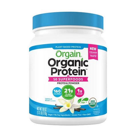 Orgain, Organic Protein & Superfoods, Vanilla Bean 1.12 lbs Orgain