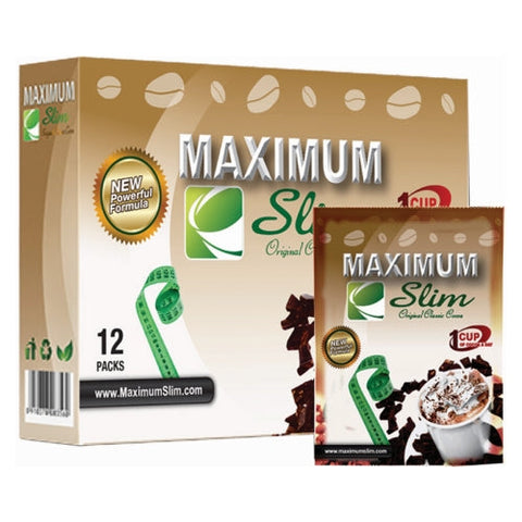 Maximum Slim, Original Classic Cocoa Powder, 12 Packets Maximum Slim