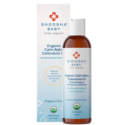 Shoosha, Calm Baby Calendula Oil, Scented 4 Oz Shoosha