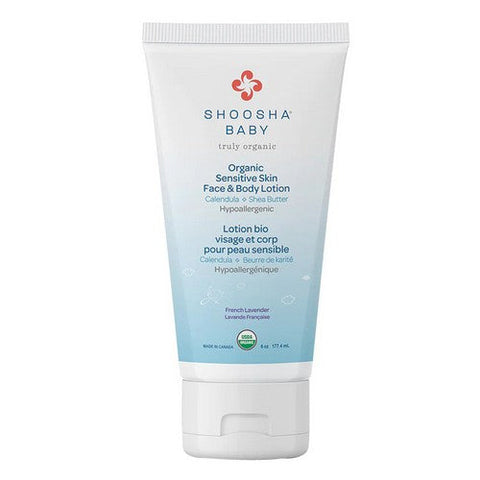 Shoosha, Organic Face & Body Lotion, Lavender 6 Oz Shoosha